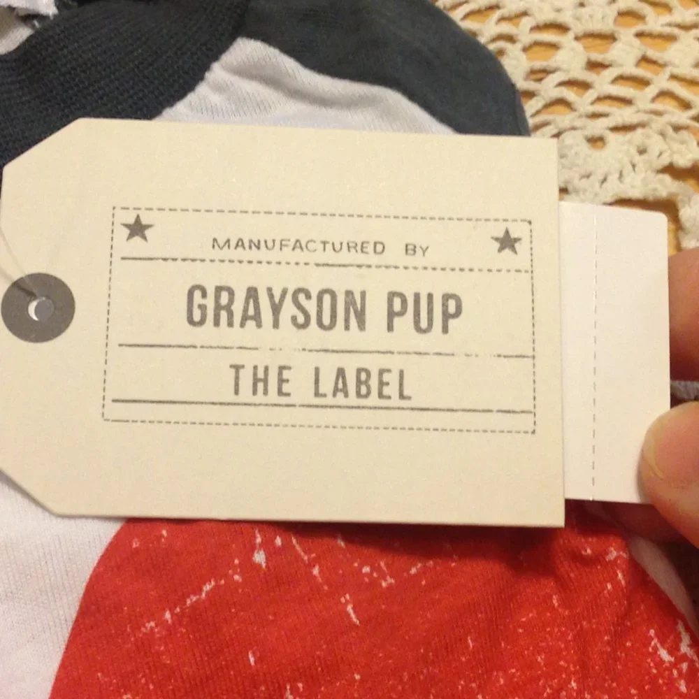 Dog Shirt, Faded look heart love from Grayson Pups